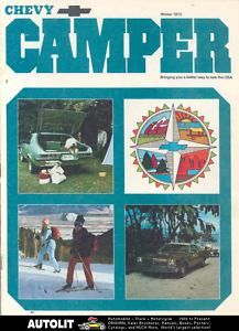 1973 Chevrolet motorhome RV Travel Trailer Brochure