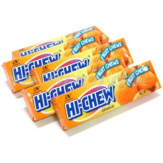 morinaga hi chew orange is a soft and chewy candy made with the flavor 