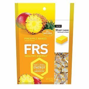 FRS Healthy Energy Chews Pineapple Mango 60 count total TWO BAGS of 30 