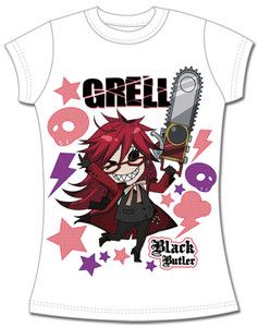 Black Butler Grell Chibi Girl T Shirt
