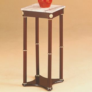 World Imports Furnishings Square Plant Stand in Cherry 1604