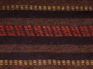 Brown Woven Striped Challis Fabric 2 7/8 Yard x 60” Wide Material 