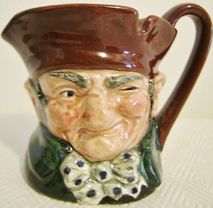 Royal Doulton Old Charley Toby Pitcher Creamer 3 1 4 England Character 