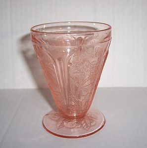 Pink Cherry Blossom All Over Pattern Footed Juice Glass 6