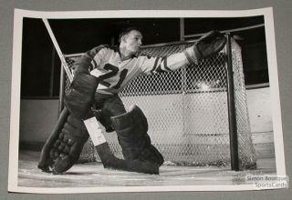 1956 57 Montreal Royals Charlie Hodge Hockey Photo