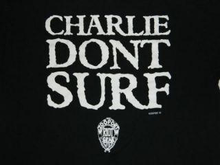 Vtg Charlie DonT Surf Charles Manson T Shirt AXL Rose
