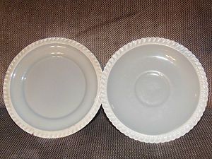 Harker Chesterton Ware Pottery Teacup Plate and Salad Plate