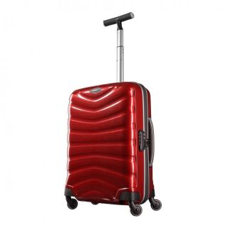   Cabin Size Trolley Luggage 55cm/20Inch Lightweight HS CURVE Chili Red