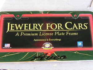 Chevy Aveo License Plate Frame Chrome Engraved Chevrolet