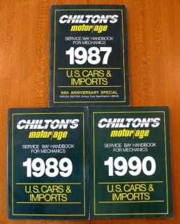 Chiltons Motor Age US Cars Imports Handbook 87 90 0801979587