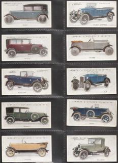 full set of 25 cigarette cards issued in 1923 by Lambert & Butler 