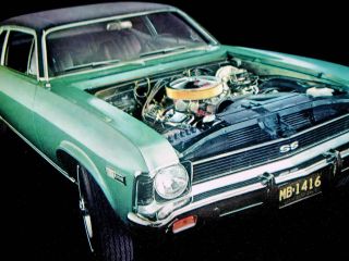 1968 Chevy Nova SS 396 Print Ad Poster Big Block V8 Engine Malibu 1969 