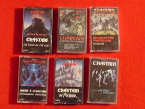 Chastain Lot of 6 Heavy Metal Hard Rock Music Cassette Tapes