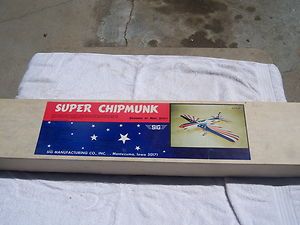 Vintage Sig Super Chipmunk Balsa Control Line Stunt Airplane N O S 
