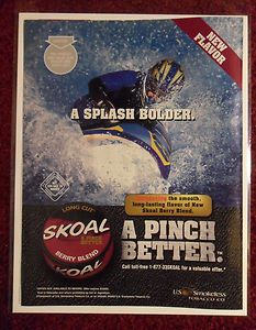 2002 Print Ad Skoal Smokeless Chewing Tobacco Jet Ski Splash Bolder 