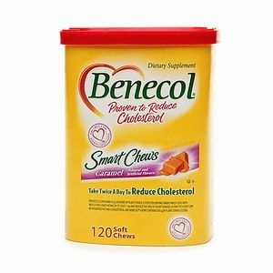 Benecol Smart Chews Caramel 120 Count Soft Chews