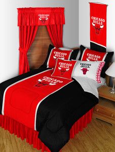 NBA Chicago Bulls Sidelines 9 Piece Complete Bedding Package Set 