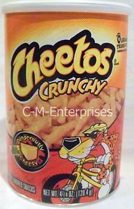 Cheetos Crunchy Cheese Flavored Snacks 4 25 oz Canister