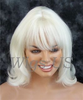 Wigs 60s Style Backcombed Look Flipped Ends Wig Blonde Red Brown 