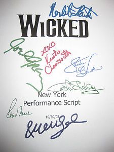    Broadway Musical Script X7 Kristin Chenoweth Idina Menzel reprint