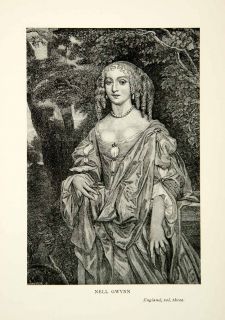   Art Portrait Nell Gwynn Eleanor Mistress King Charles II England Art