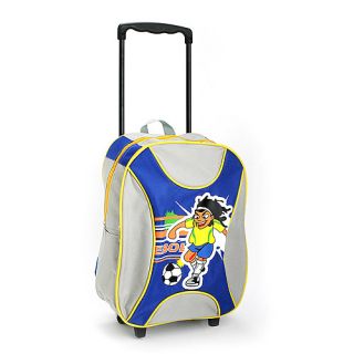 New Childs Rolling Suitcase Backpack Carry on Bag Boys