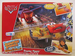Disney PIXAR Cars Tractor Tippin Track Set Includes TWO Vechiles Ages 