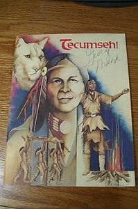   Signed Autographed Theatre Program Chillicothe Oh Native Indian