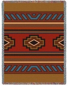 chimayo southwestern tapestry throw blanket afghan