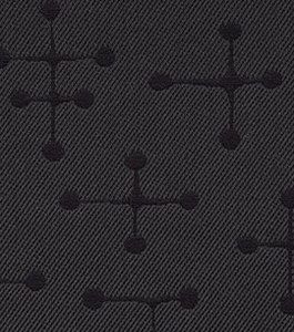 Maharam CHARLES RAY EAMES Upholstery Fabric SMALL DOT Charcoal ATOMIC 