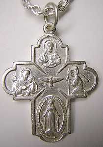 Jesus Saint Christopher Joseph Virgin Mary Charm Cross