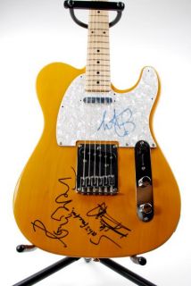 Rolling Stones Autographed Guitar Richards Watts Wood JSA