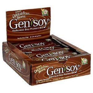   Delicious Soy 14g Protein Bar Chocolate Fudge Brownie Box of 12