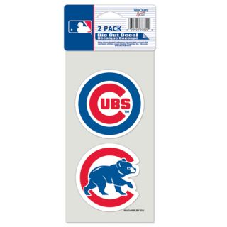 Chicago Cubs Team Logo Die Cut Car Sticker MLB Decals 2 Pack 4 x 8 
