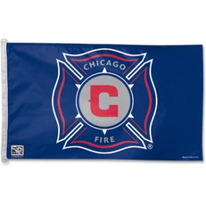 Chicago Fire MLS Futbol Soccer Banner Flag 3X5