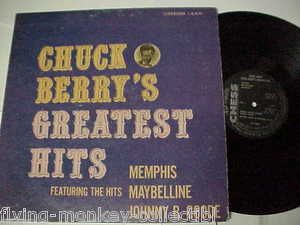 Chuck Berrys Greatest Hits Original 1960s Chess Black Label Record 