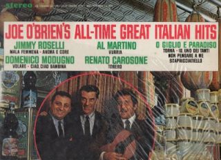 1967 LP Joe Obriens All Time Great Italian Hits Al Martino Domenico 