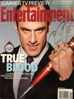 ENTERTAINMENT WEEKLY signed by Christopher Meloni True Blood