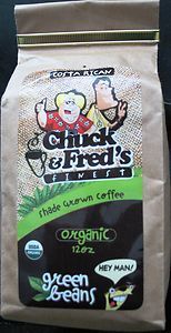 Chuck & Freds Costa Rican Organic Green Bean Whole Bean Coffee 9   12 