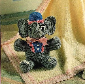 Pattern to Make Precious Adorable Elephant Doll Toy Crochet Pattern 