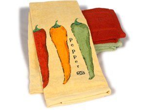 Calphalon 17x30 in Kitchen Towel Chili Peppers 1680