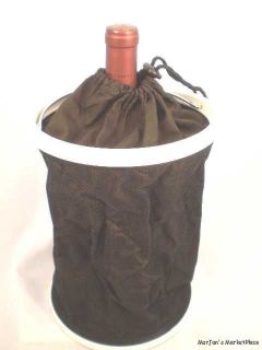 Will Chill Portable Travel Wine Ice Cooler Bucket Black