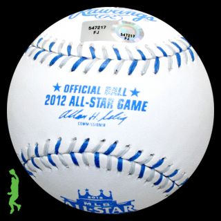 Chipper Jones Final as Game  Signed Auto 2012 All Star Baseball Ball 
