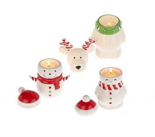 Slatkin & Co. Set of 3 5.5 oz. Figural Candles w/Gift Boxes