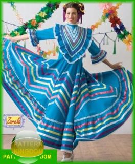 traditional mexican folkloric cinco de mayo dress patterns