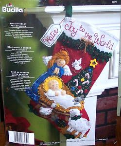 Bucilla Nativity Baby Felt Christmas Stocking Kit
