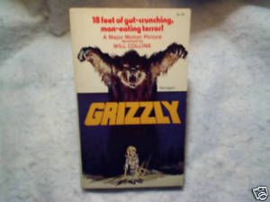 1976 Grizzly Movie Book Christopher George Will Collins