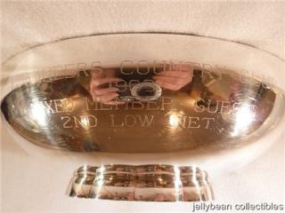 Poole Silver Company #811 Oval Bowl Engineers Country Club Award1963 