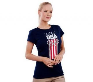 Team USA Womens USA Rings Short Sleeve T shirt —