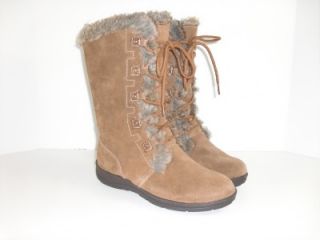 White Mountain Toba 8 M Chestnut Brown Suede Winter Boots Womens Shoes
